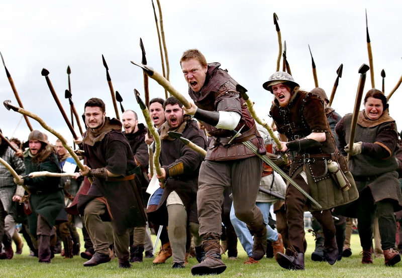 Battle of Bannockburn re-enactment...Robert The Bruce's army fro
